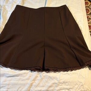 George Brown Lace-Trim Skort